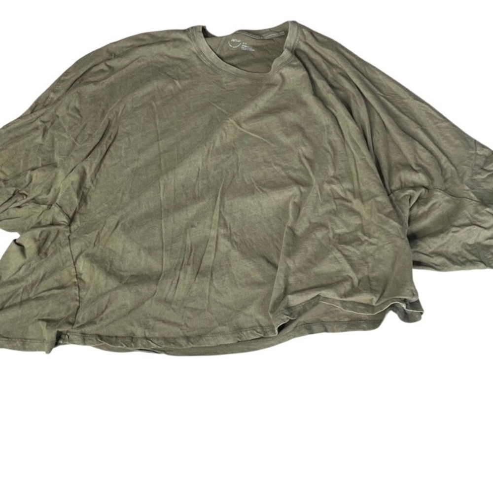 Aerie Oversized Dolman Sleeve Tunic Top Olive Green Women's Size L